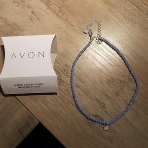 Avon Flower Choker Charm Necklace
